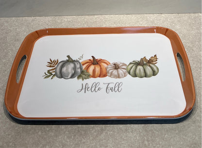 Helllo Fall Plastic Tray