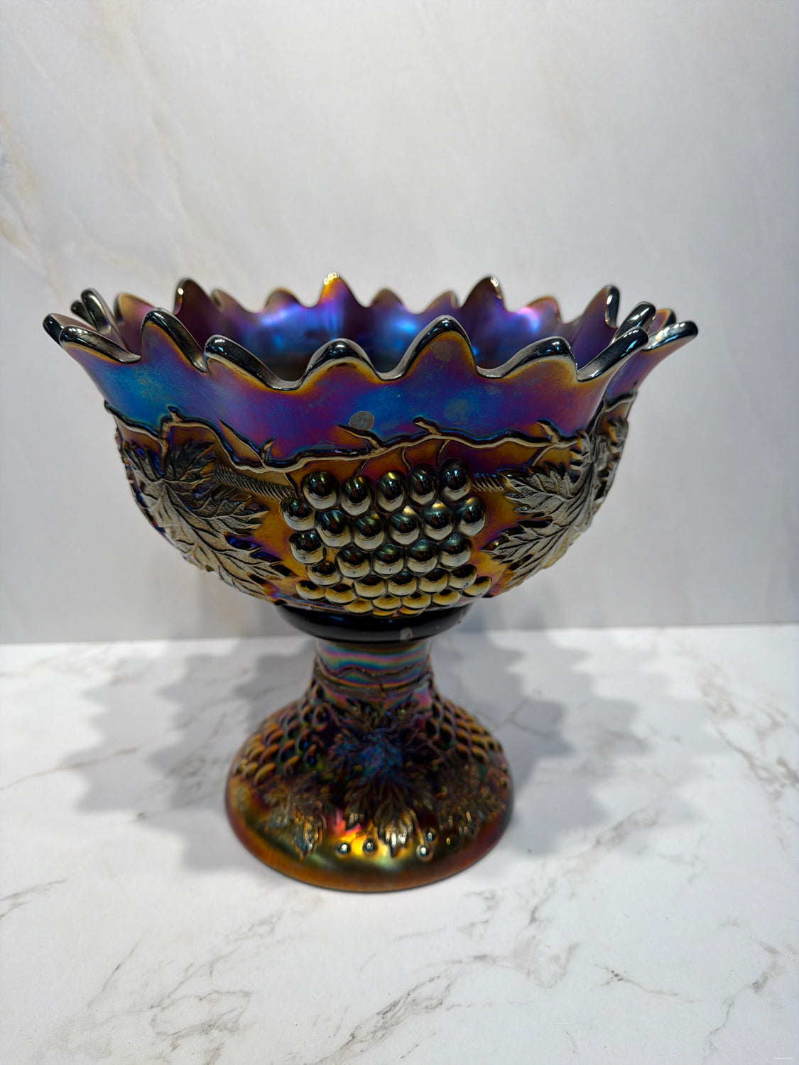 Northwood Punch Bowl With Pedestal* As-Is