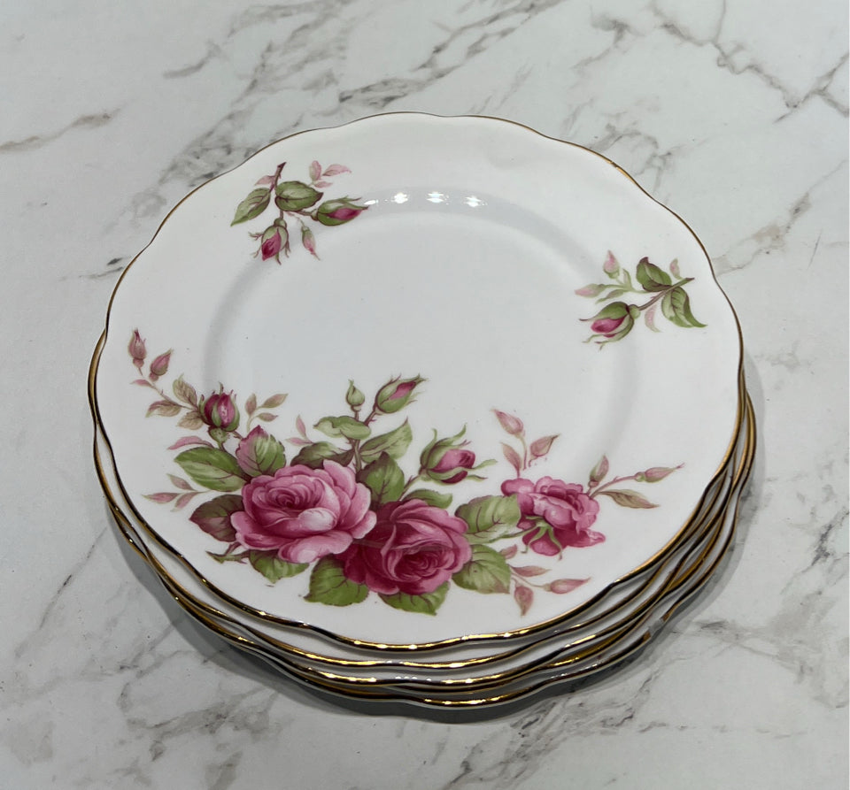 Set of 5 England plates