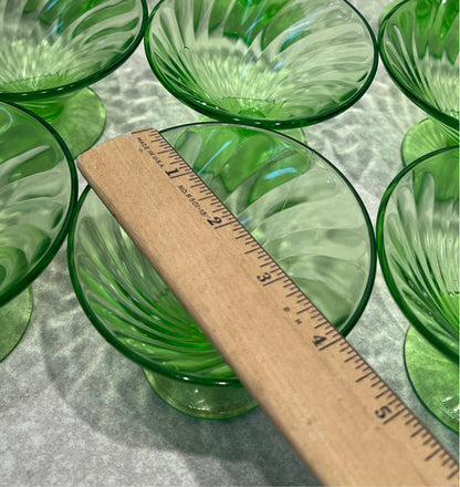 Set of 9 Uranium Glasses