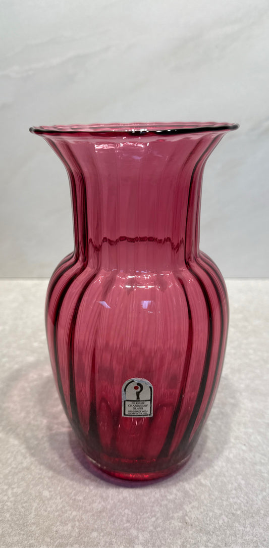 Pilgrim Cranberry Vase